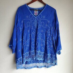 Johnny Was Charming Tunic size M NWT